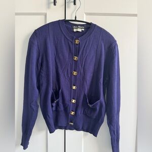 Ferragamo cardigan (purple)